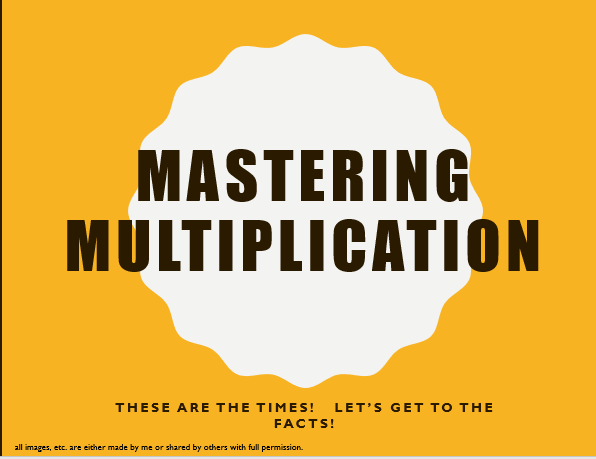 mastering multiplication opening slide